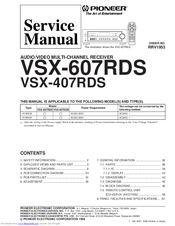 Pioneer Vsx 607rds Manuals Manualslib