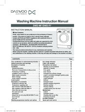 Daewoo DWD-MI Series Instruction Manual