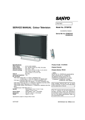 Sanyo CP29FS2 Service Manual