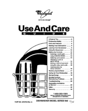 Whirlpool DU920PWKQ0 Use And Care Manual