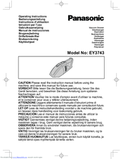 Panasonic EY3743 Operating Instructions Manual