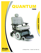 Pride QUANTUM 1650 Owner's Manual