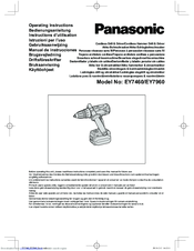 Panasonic EY7960 - HAMMER DRILL 21.6V Operating Instructions Manual