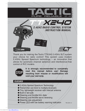 Tactic TTX240 Instruction Manual