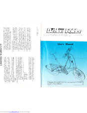 Dahon Folder 1987 User Manual