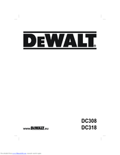 DeWalt DC318 Instruction Manaul