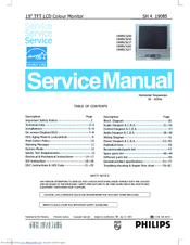 Philips 190B5CG/00 Service Manual