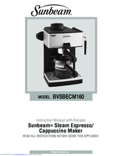 Sunbeam BVSBeCm160 Instruction Manual With Recipes