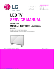 LG 60UF76 Service Manual