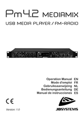 JB Systems Pm 4.2 Mediamix Operation Manual