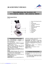3B Scientific Physics 1005442 Instruction Manual
