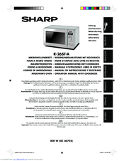 Sharp R-26ST-A Operation Manual