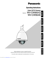 Panasonic Wv Cw960 G Manuals Manualslib