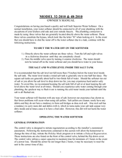 Superior Water 48-3010 Owner's Manual