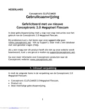 Conceptronic FLEXCAM CLLFLCAM20 User Manual