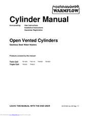 WarmFlow TR300V User Instructions
