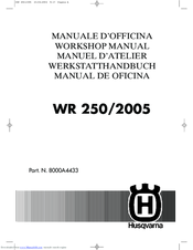 Husqvarna WR 250/2005 Workshop Manual