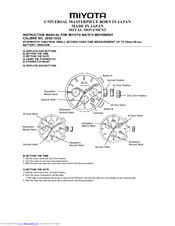 Citizen JS05 Instruction Manual