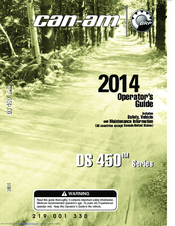 Can-Am DS 450 Series Operator's Manual
