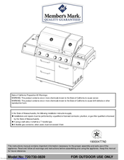 Member's Mark 720-0839 User Manual
