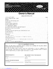 Carrier 40MBQB36D--3 Owner's Manual