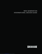 Sub-Zero CBIC-18FI Design Manual