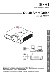 Eiki LC-XIP2610 Quick Start Manual