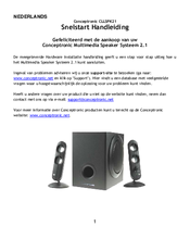 Conceptronic CLLSPK21 Quick Installation