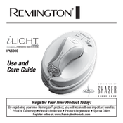 Remington IPL6000 i-Light Pro Use And Care Manual