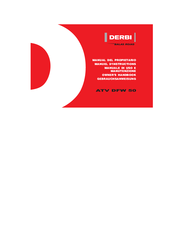 Derbi DFW50 Owner's Handbook Manual