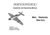 skyangel Mini Warbirds Sea fury Assembly And Operating Manual