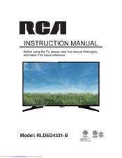 Rca RLDED4331-B Manuals | ManualsLib