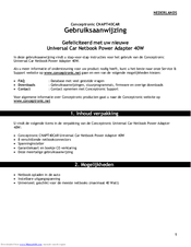 Conceptronic CNAPT40CAR User Manual