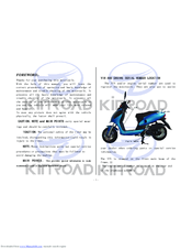 Kinroad XT150 T-8 Instruction Manual