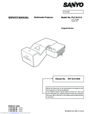 Sanyo PLC-XL51A Service Manual