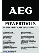 Aeg BE 650R Original Instructions Manual
