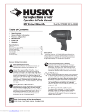 Husky HSTC4030 Operation Manual