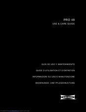 Sub-Zero PRO 48 Use & Care Manual