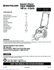 Southland S-WFT-16022 Operator's Manual