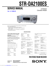 Sony STP-DA2KXJES Service Manual