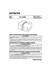 Hitachi UC 3SML Safety Instructions And Instruction Manual