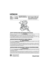 Hitachi C 10FSB Safety Instructions And Instruction Manual