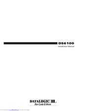 Datalogic DS6100 Installation Manual