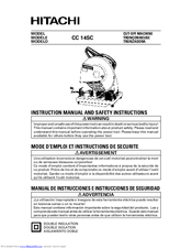 Hitachi CC 14SC Instruction Manual And Safety Instructions