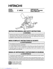 Hitachi C 10FC2 Instruction Manual And Safety Instructions