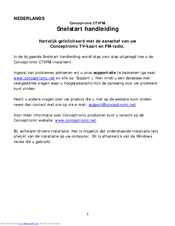 Conceptronic CTVFMi Quick Installation Manual