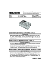 Hitachi UC 18YSL3 Safety Instructions And Instruction Manual