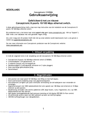 Conceptronic C100S8A User Manual