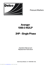 Delco Avenger 1000-3 LP Operator's Manual