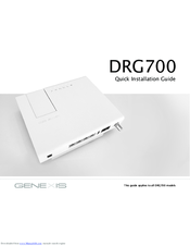 Genexis DRG700 Quick Installation Manual